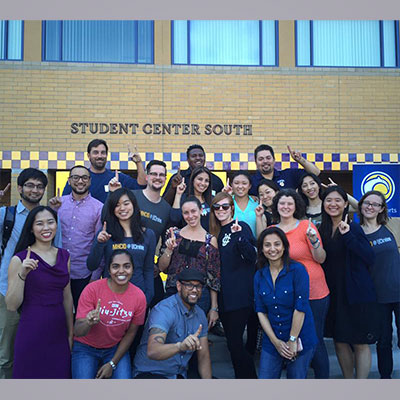 Veronica with cohort at UCI