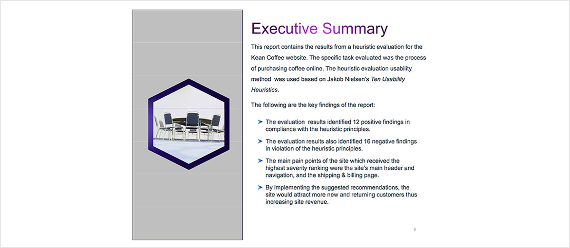 Heuristic Evaluation Executive Summary